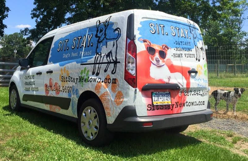 Sit Stay Newtown PA Boarding and Doggie Day Care Van